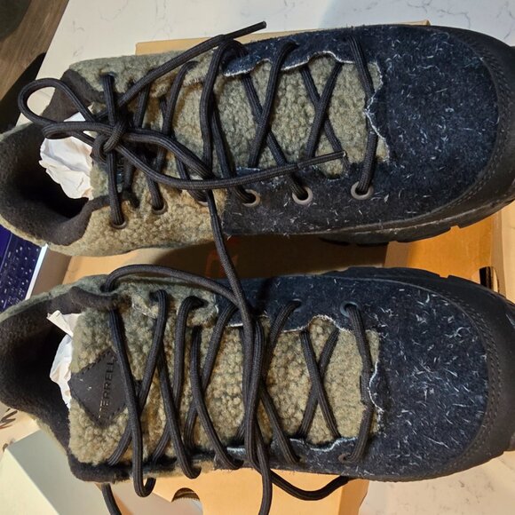 Merrell MQM Ace Fleece 1TRL Black Olive Hiking Shoes sneakers Sz 9 J067897 NEW - Picture 4 of 15